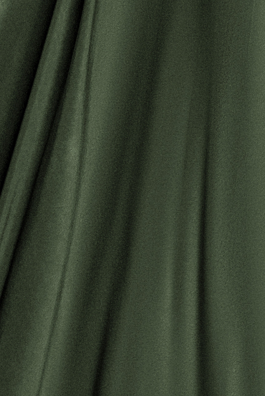 Wrap Front Maxi With Flutter Sleeves - Olive Green DR2565P