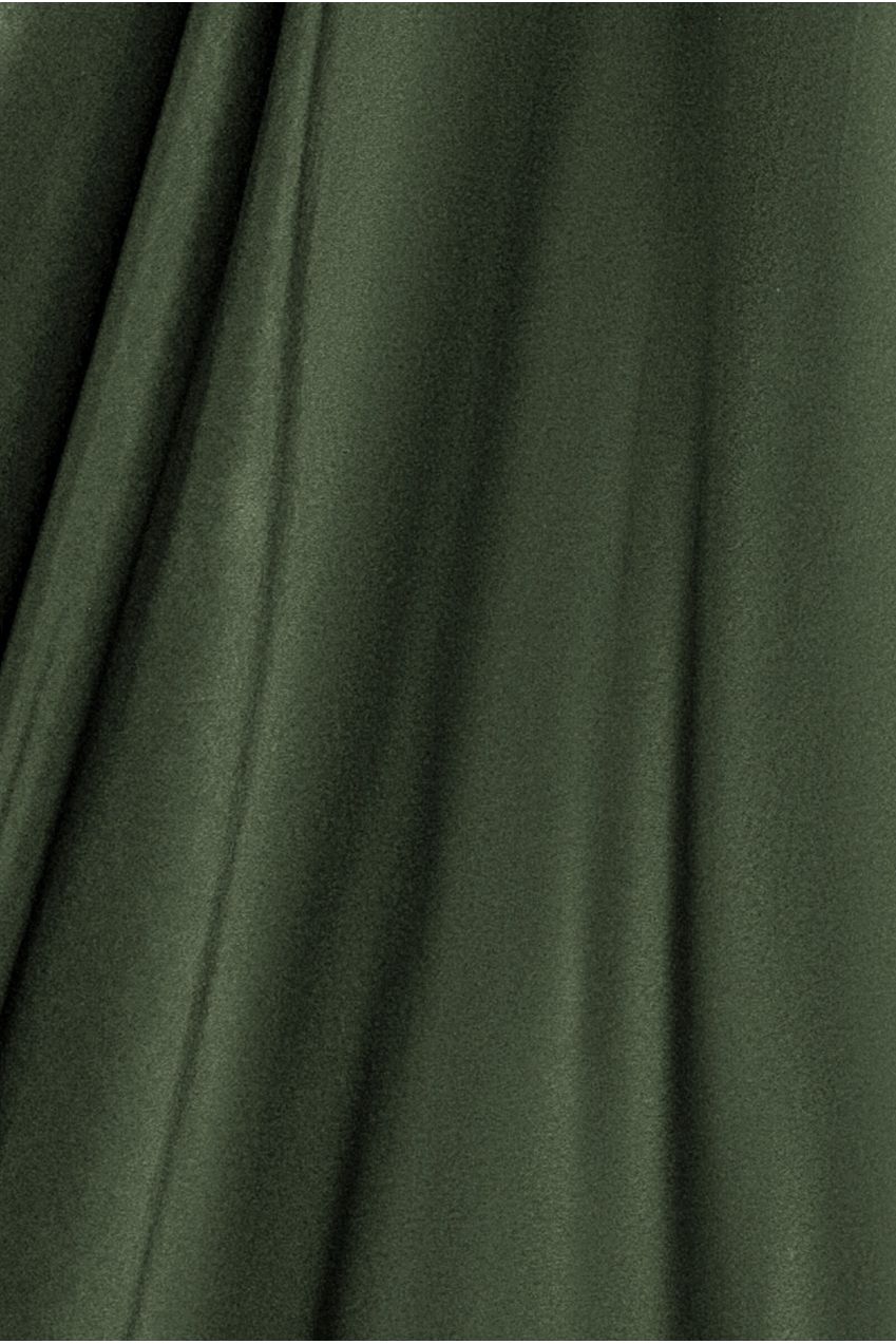 Wrap Front Maxi With Flutter Sleeves - Olive Green DR2565P