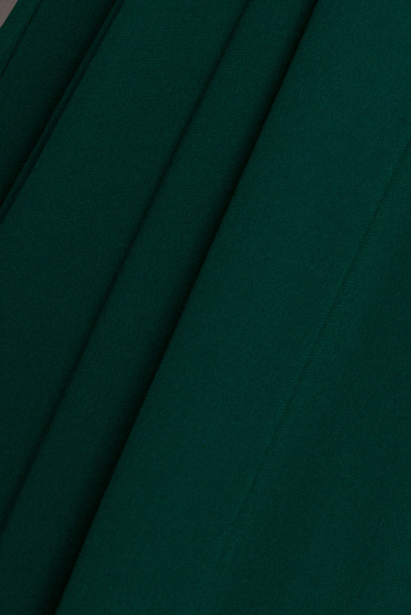 Wrap Back With Front Slit Chiffon Maxi Dress - Emerald Green DR2800P
