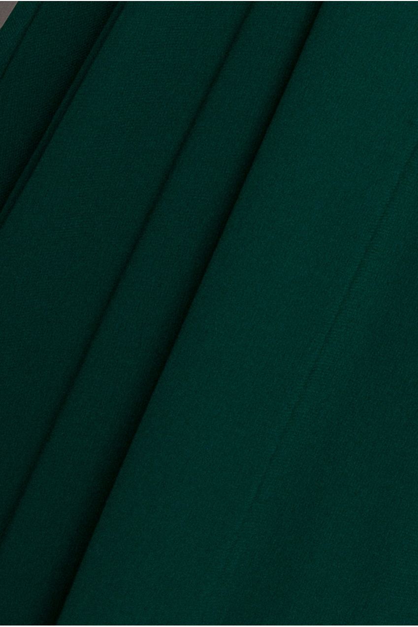 Wrap Back With Front Slit Chiffon Maxi Dress - Emerald Green DR2800P