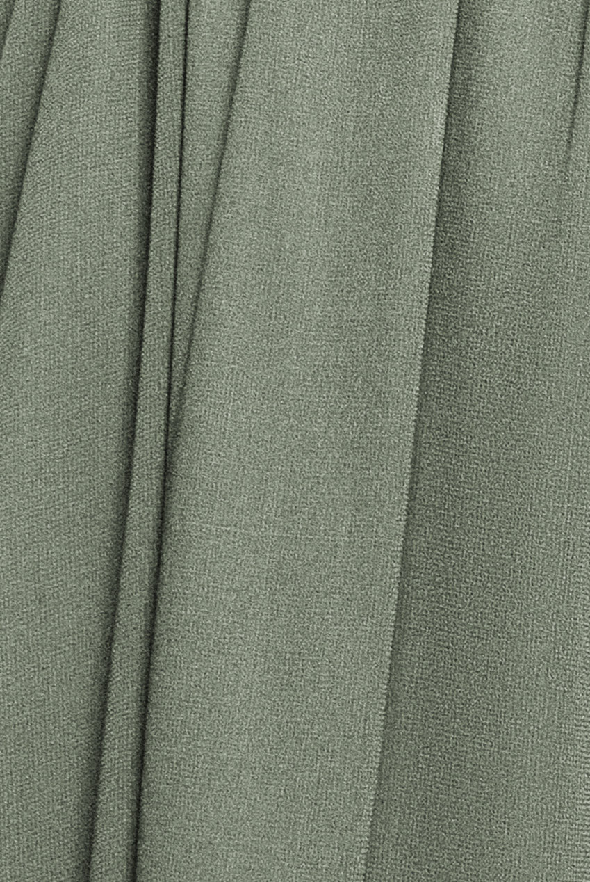 Wrap Back With Front Slit Chiffon Maxi Dress - Sage Green DR2800P