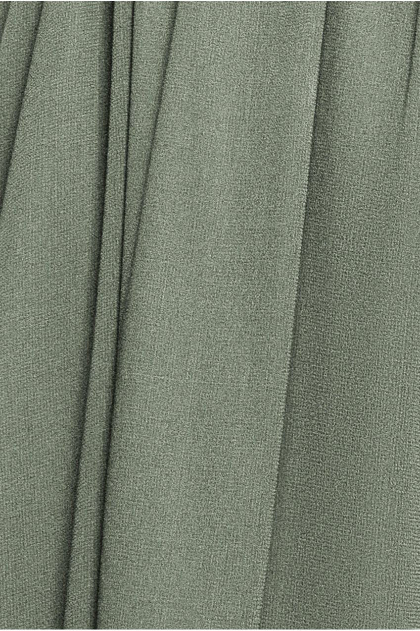 Wrap Back With Front Slit Chiffon Maxi Dress - Sage Green DR2800P