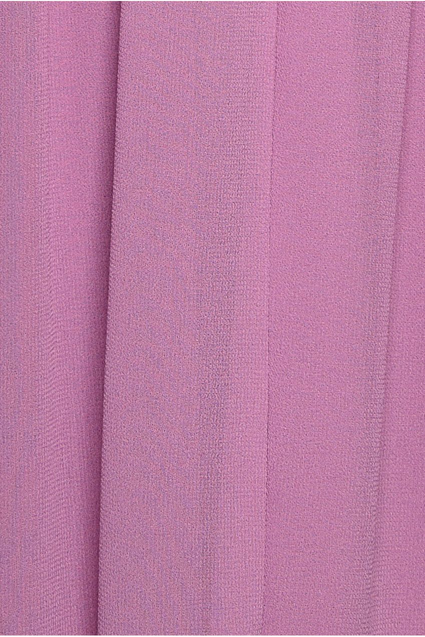 Wrap Back With Front Slit Chiffon Maxi Dress - Dusty Lavender DR2800E