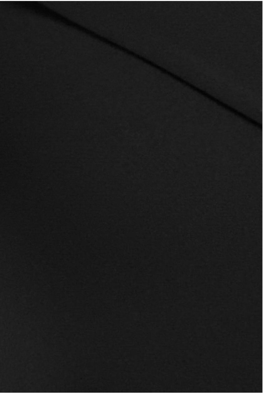 Scuba Crepe Off Shoulder Front Split Maxi Dress - Black DR2930SC