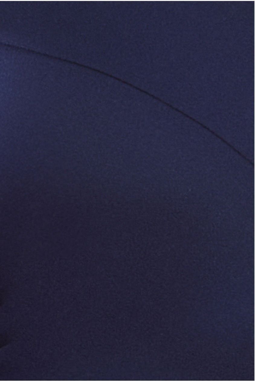 Scuba Crepe Off Shoulder Front Split Maxi Dress - Navy Blue DR2930SC