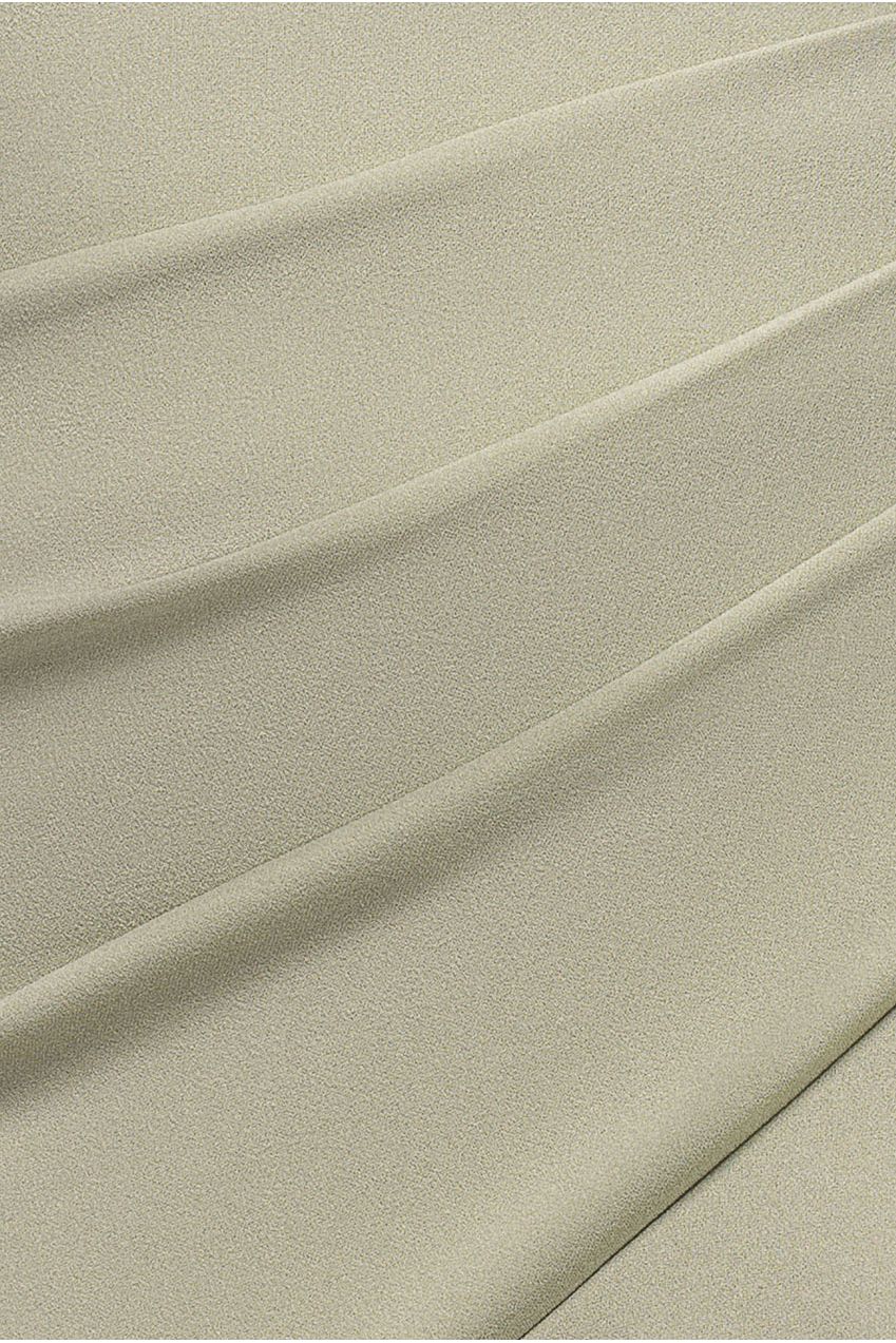 Scuba Crepe Off Shoulder Front Split Maxi Dress - Sage Green DR2930SC