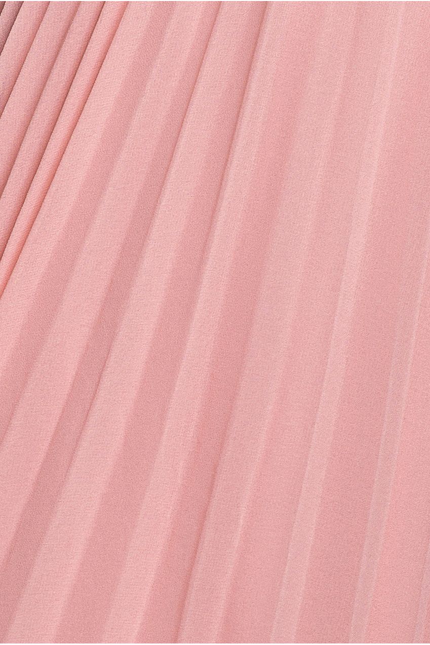 Balloon Sleeve Chiffon Maxi Dress - Blush Pink DR3041QZ