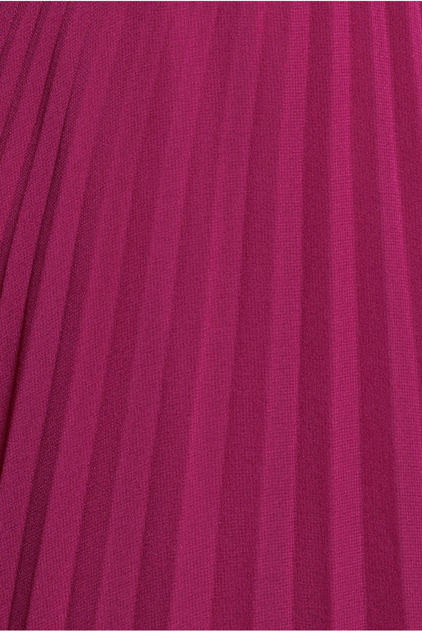 Balloon Sleeve Chiffon Maxi Dress - Magenta DR3041QZ