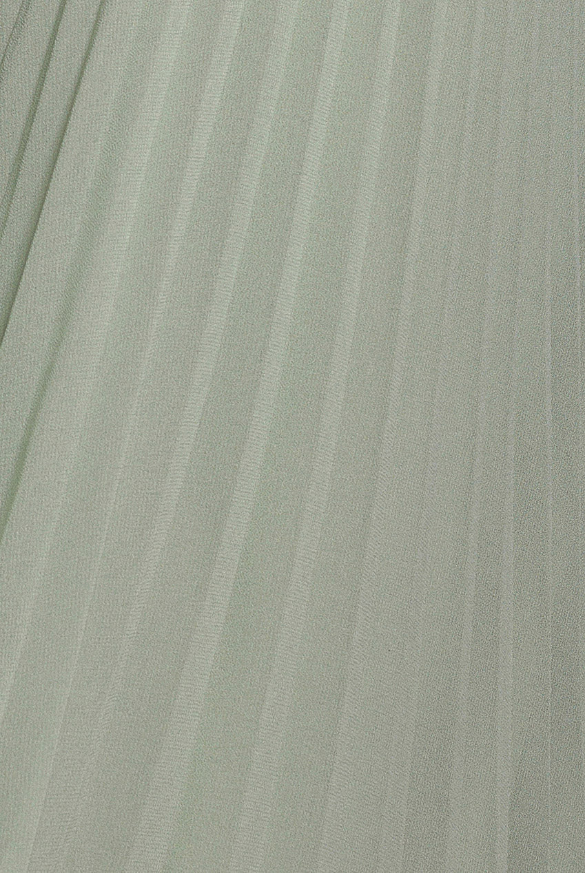 Balloon Sleeve Chiffon Maxi Dress - Sage Green DR3041QZ