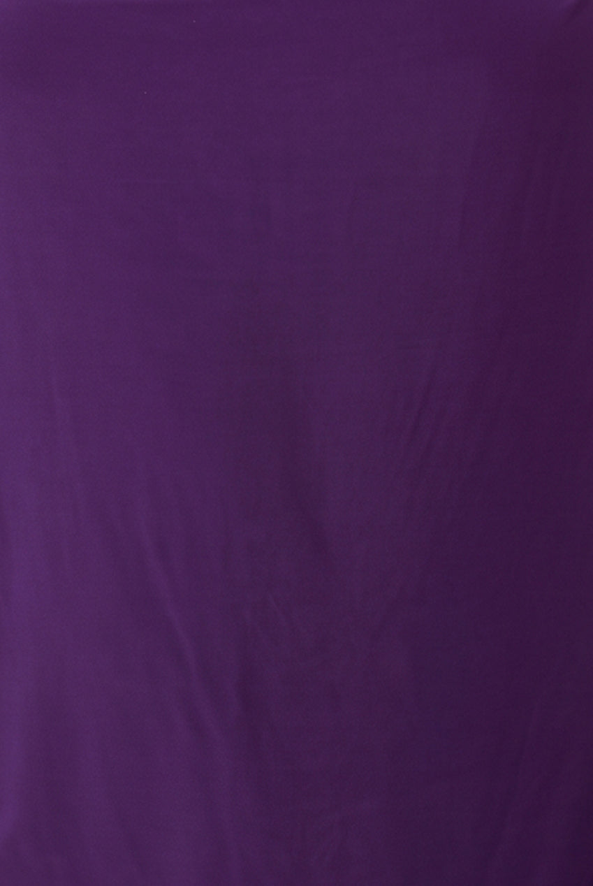 Loose Fit Midi Dress With Asymmetric Neck - Purple DR3092