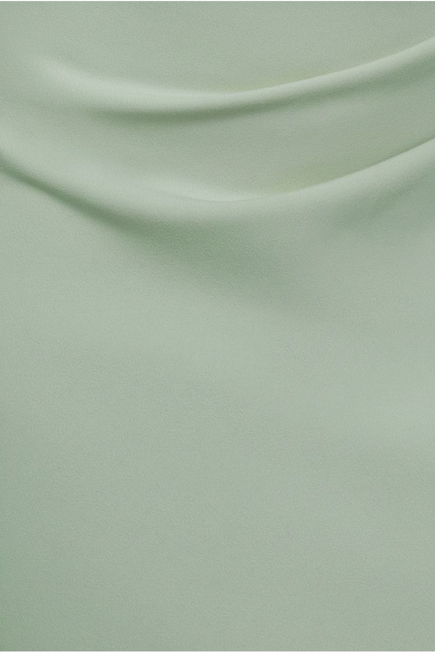One Shoulder Scuba Crepe Evening Maxi Dress - Mint Green DR3231
