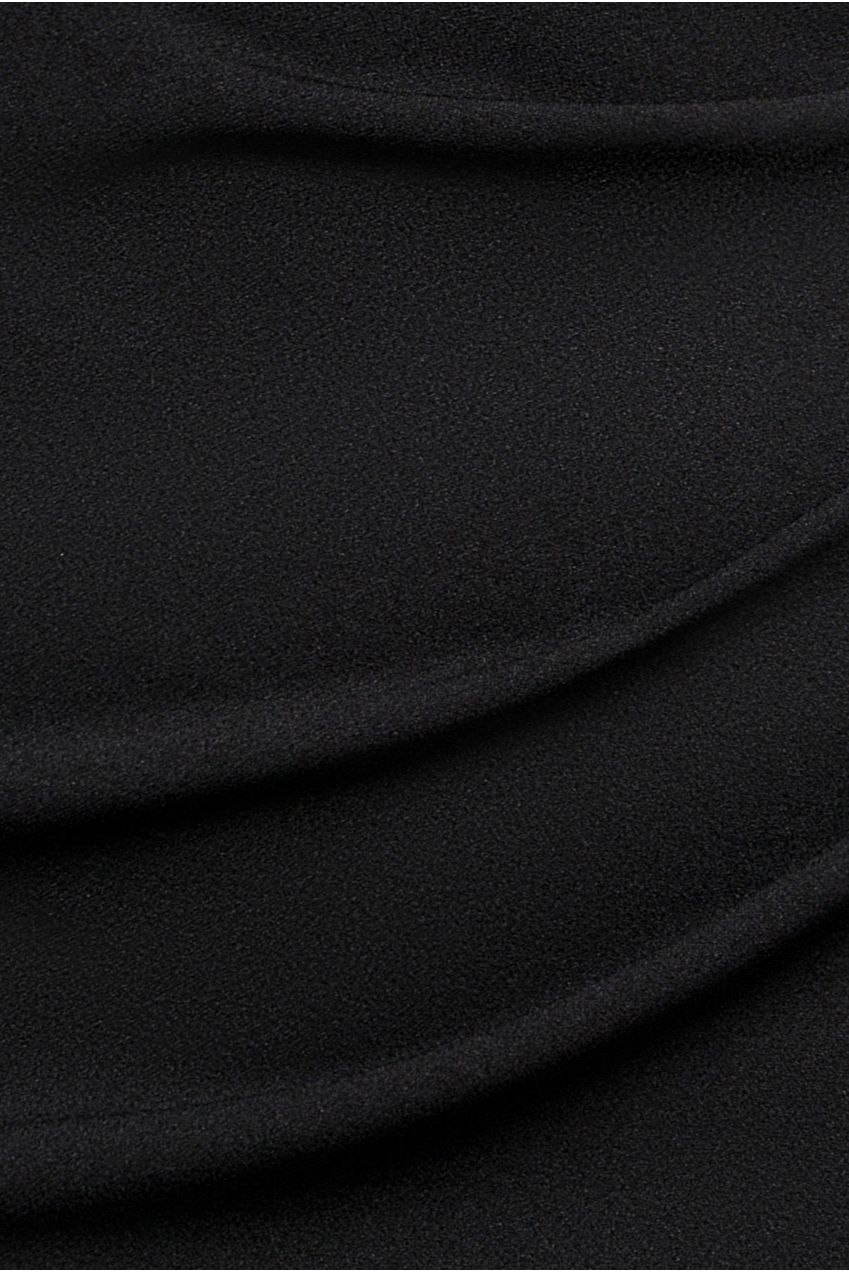 Off The Shoulder Draped Sleeve Maxi Dress - Black DR3259