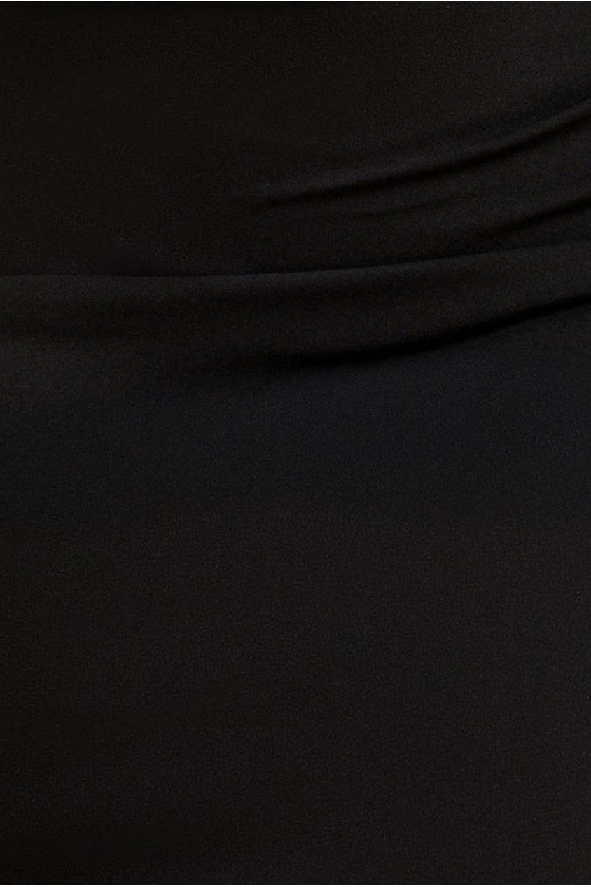 Off The Shoulder Draped Sleeve Maxi Dress - Black DR3259