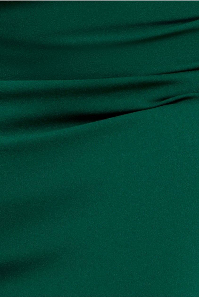 Off The Shoulder Draped Sleeve Maxi Dress - Emerald Green DR3259
