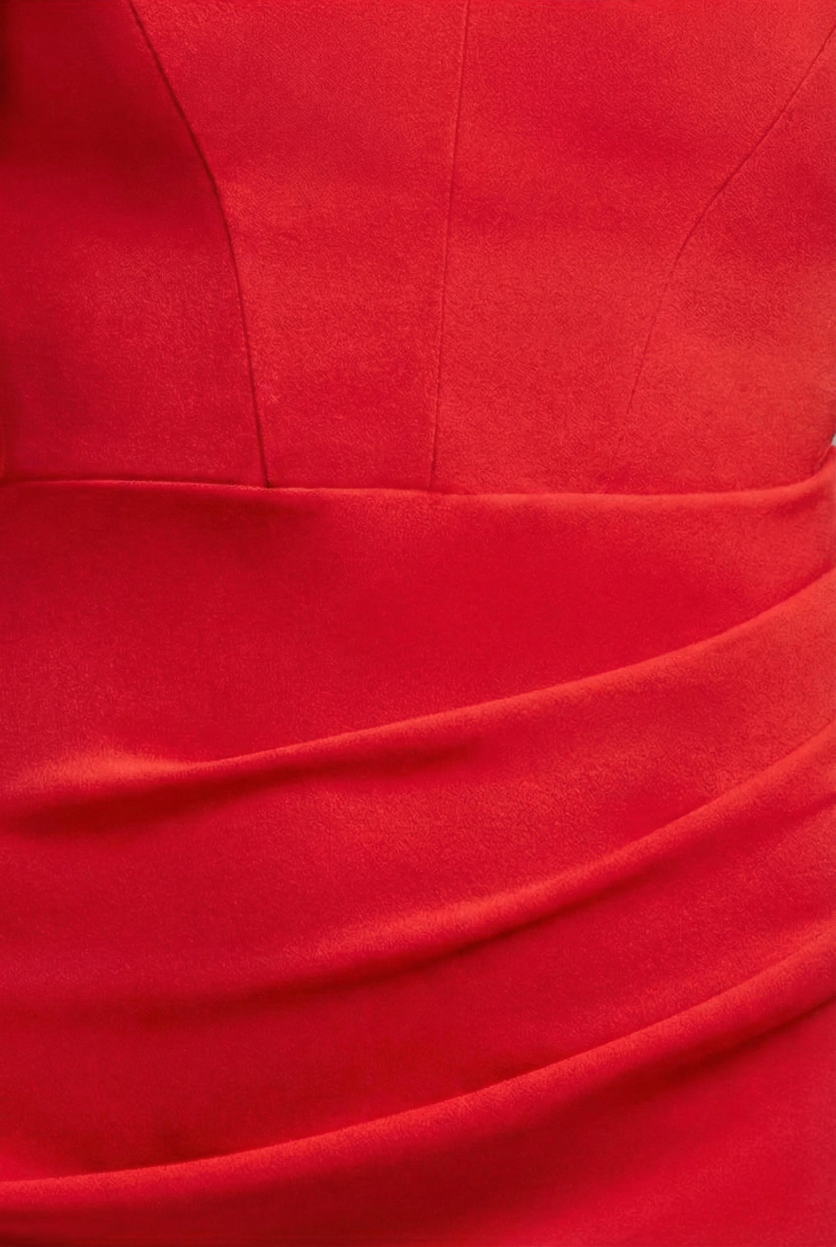 Off The Shoulder Draped Sleeve Maxi Dress - Red DR3259