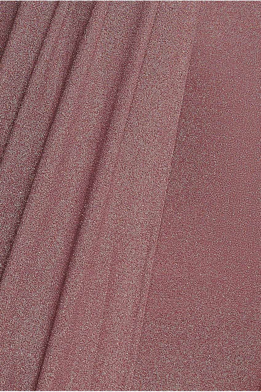 Front Crossover Lurex Split Maxi - Rose DR3314