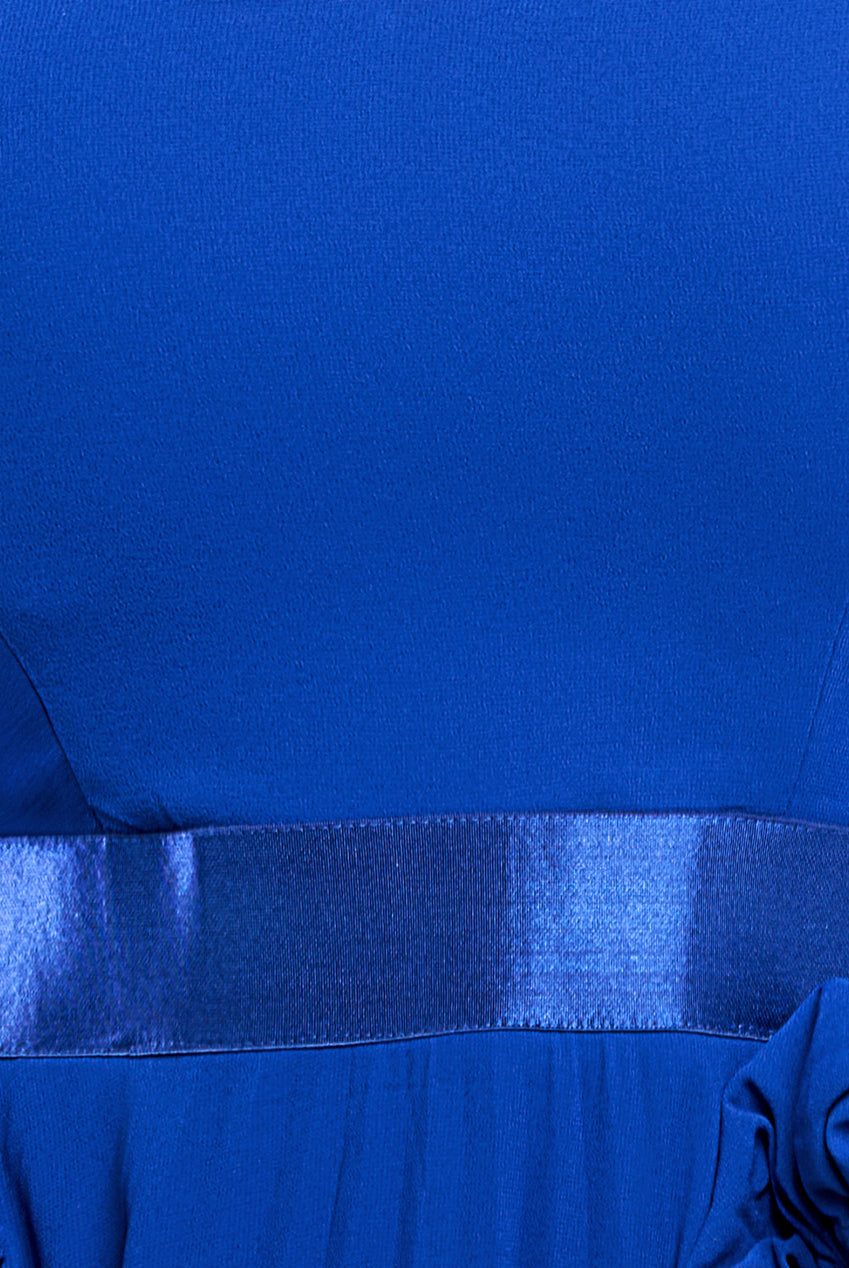 Bardot Chiffon Pleated Maxi - Royal Blue DR3330