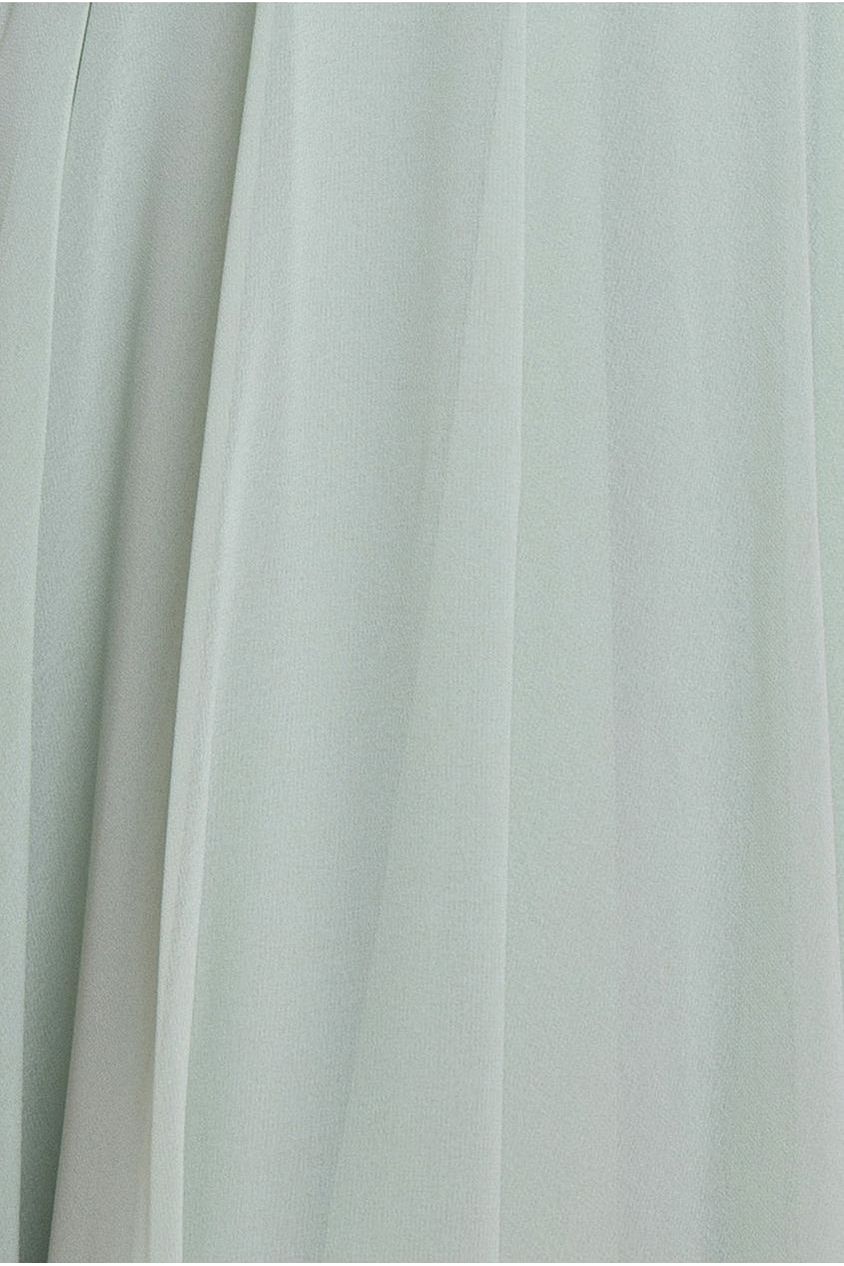 Cowl Neck Chiffon Maxi Dress - Sage Green DR3335A