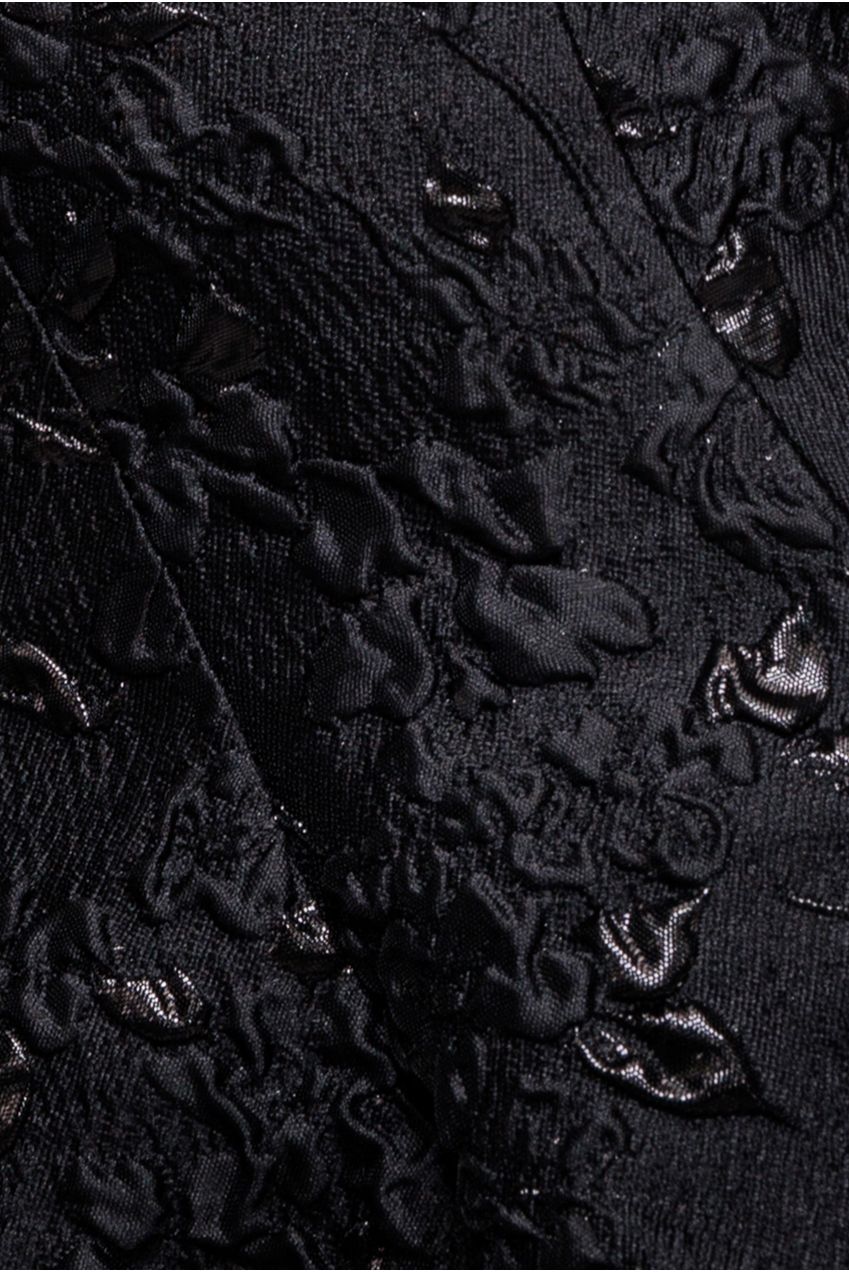 Jacquard Sleeveless A-line Mini Dress - Black DR3433