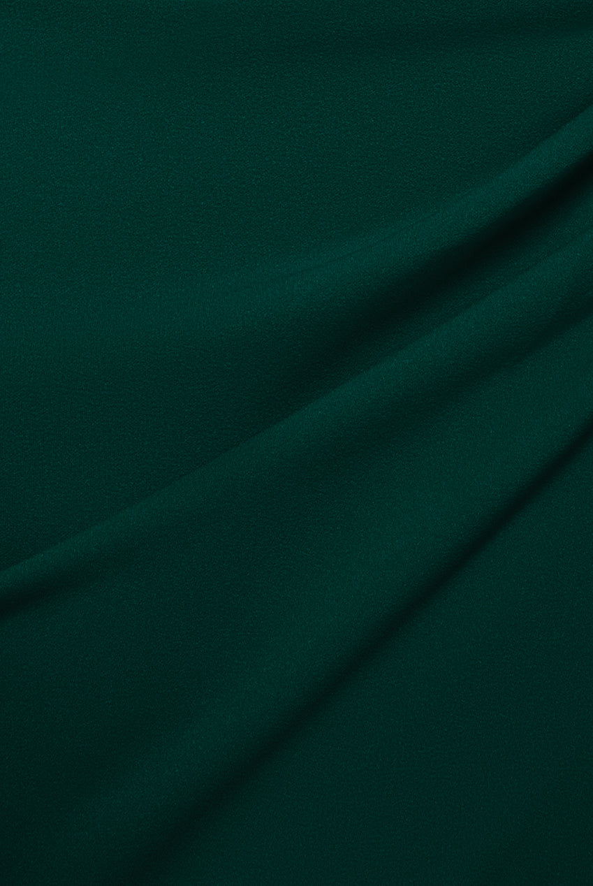 One Shoulder Satin Band Maxi Dress - Emerald Green DR3454