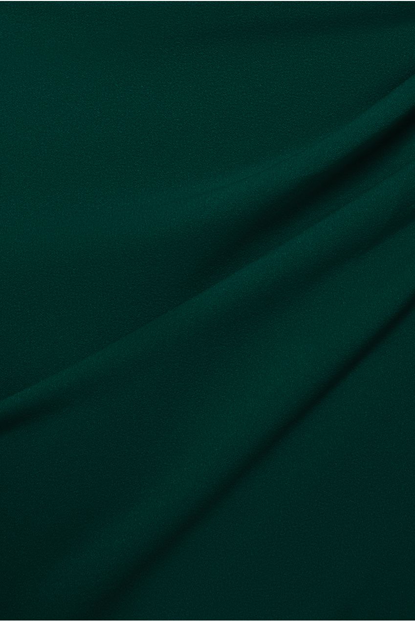 One Shoulder Satin Band Maxi Dress - Emerald Green DR3454