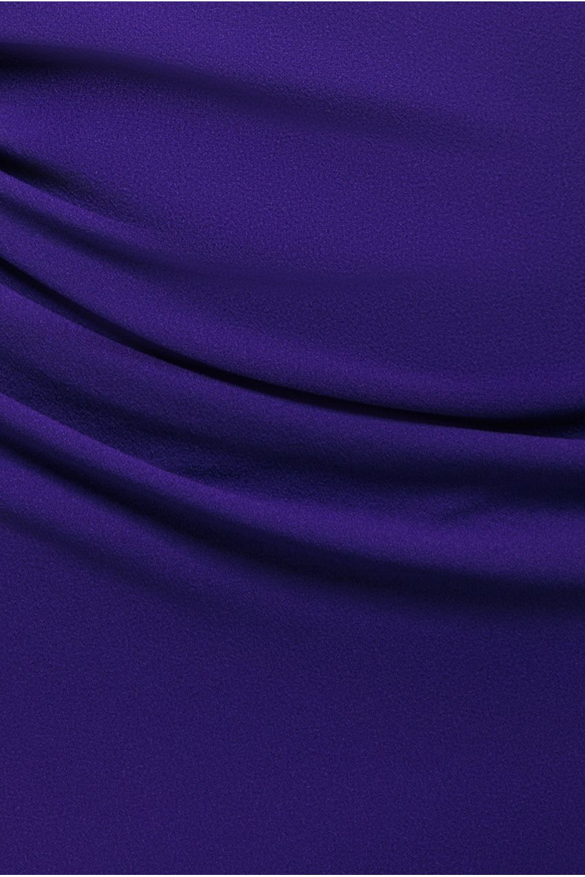 One Shoulder Front Split Scuba Maxi - Purple DR3518