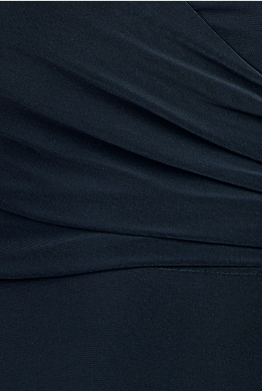 High Neck Drawstring Mini Dress - Navy DR3529