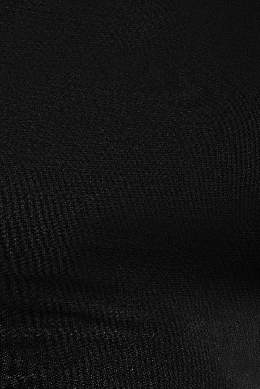 Asymmetrical Neck Ruched Midi Dress - Black DR3541