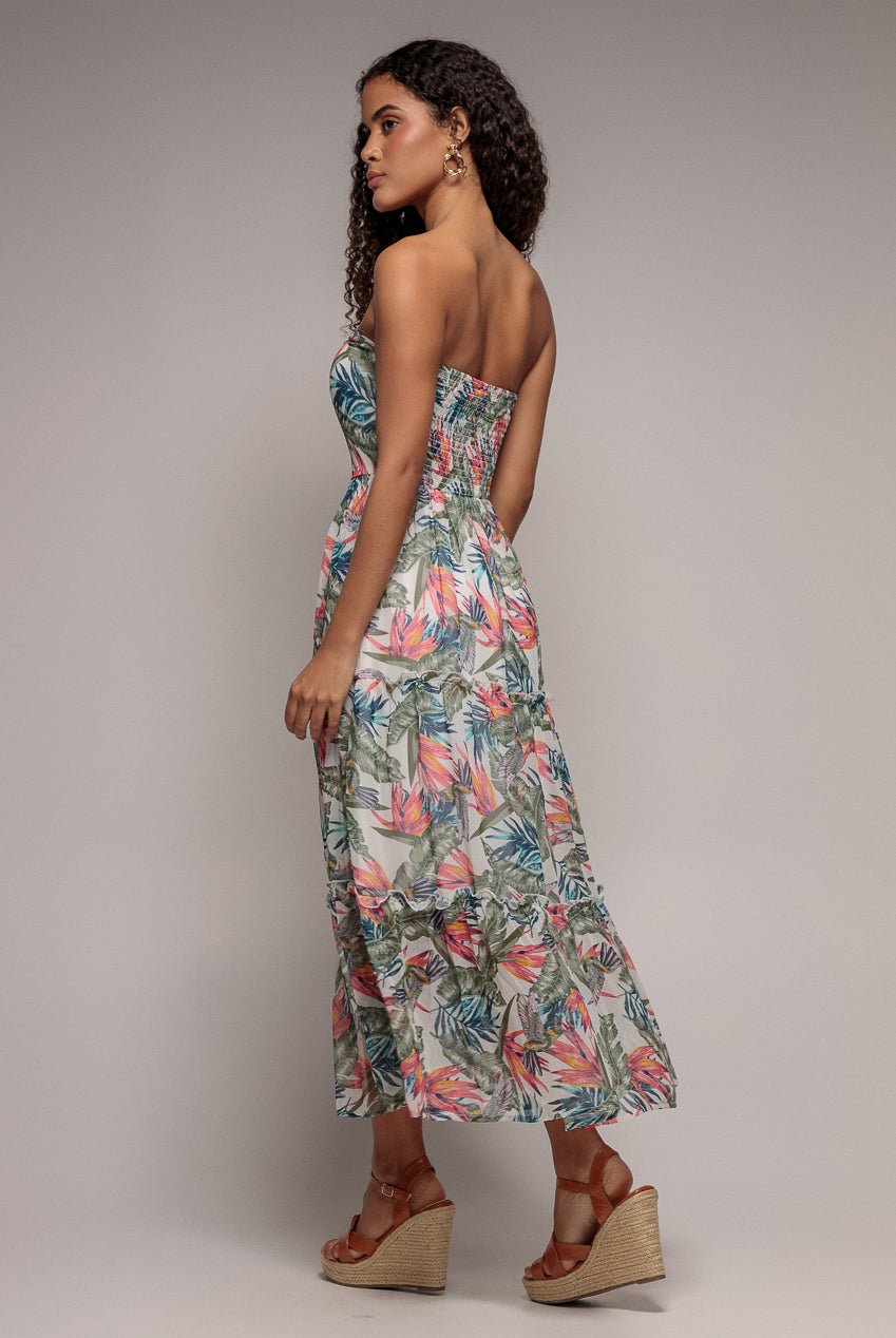 Bandeau Printed Maxi - Jungle Print DR3562