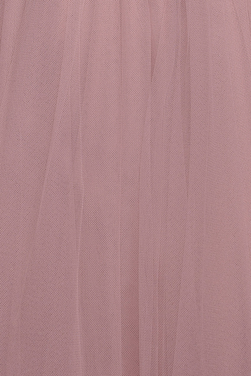 Embroidered Mesh Maxi Dress - Blush DR3584