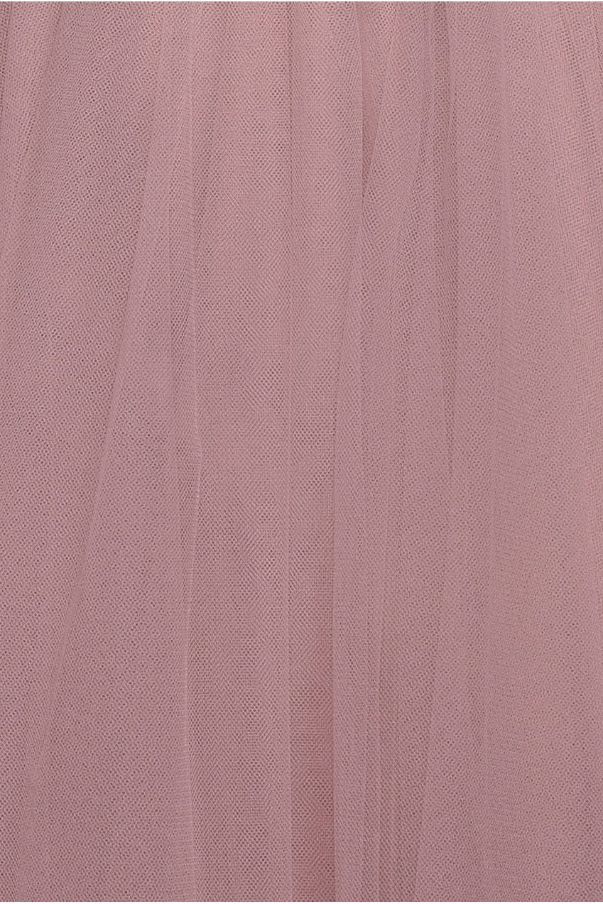 Embroidered Mesh Maxi Dress - Blush DR3584