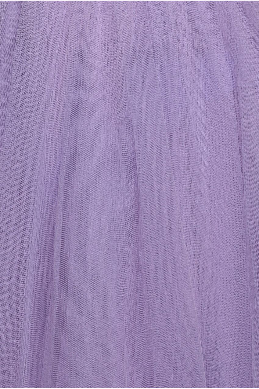 Embroidered Mesh Maxi Dress - Lilac DR3584
