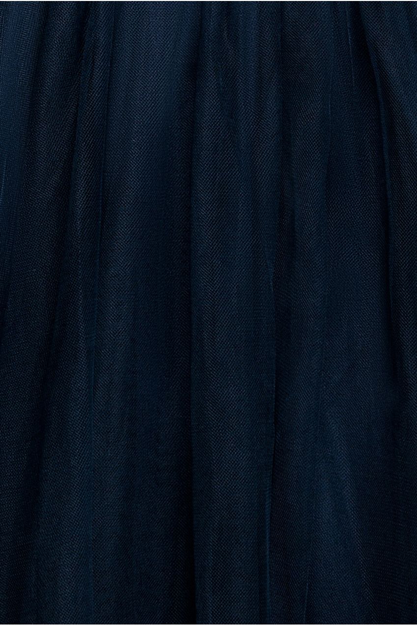 Embroidered Mesh Maxi Dress - Navy DR3584