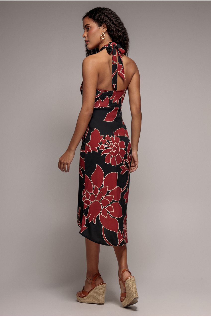 Printed Crossover Midi - Black DR3603