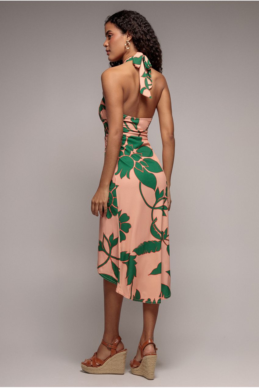 Printed Crossover Midi - Green DR3603