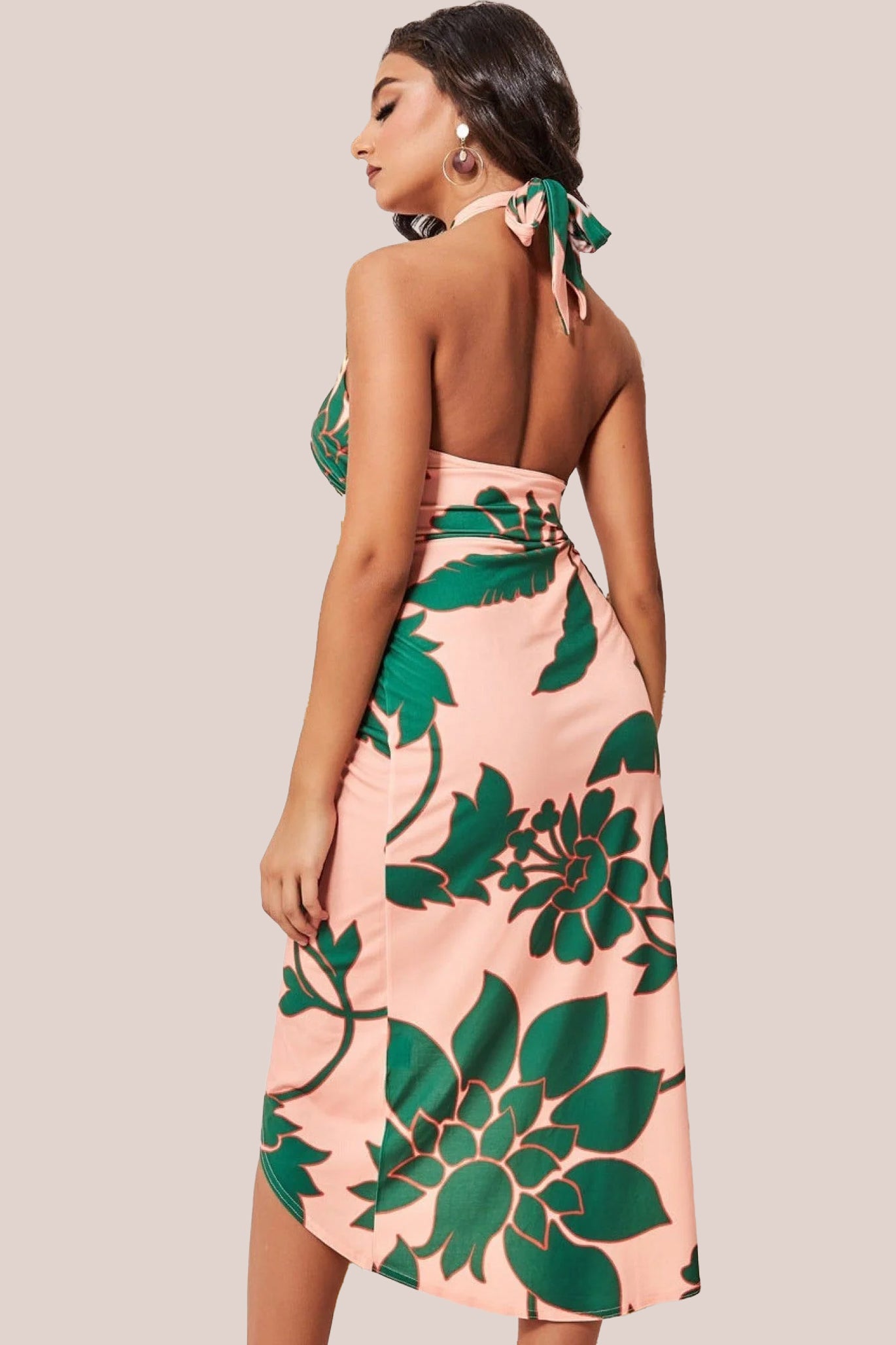 Printed Crossover Midi - Green DR3603
