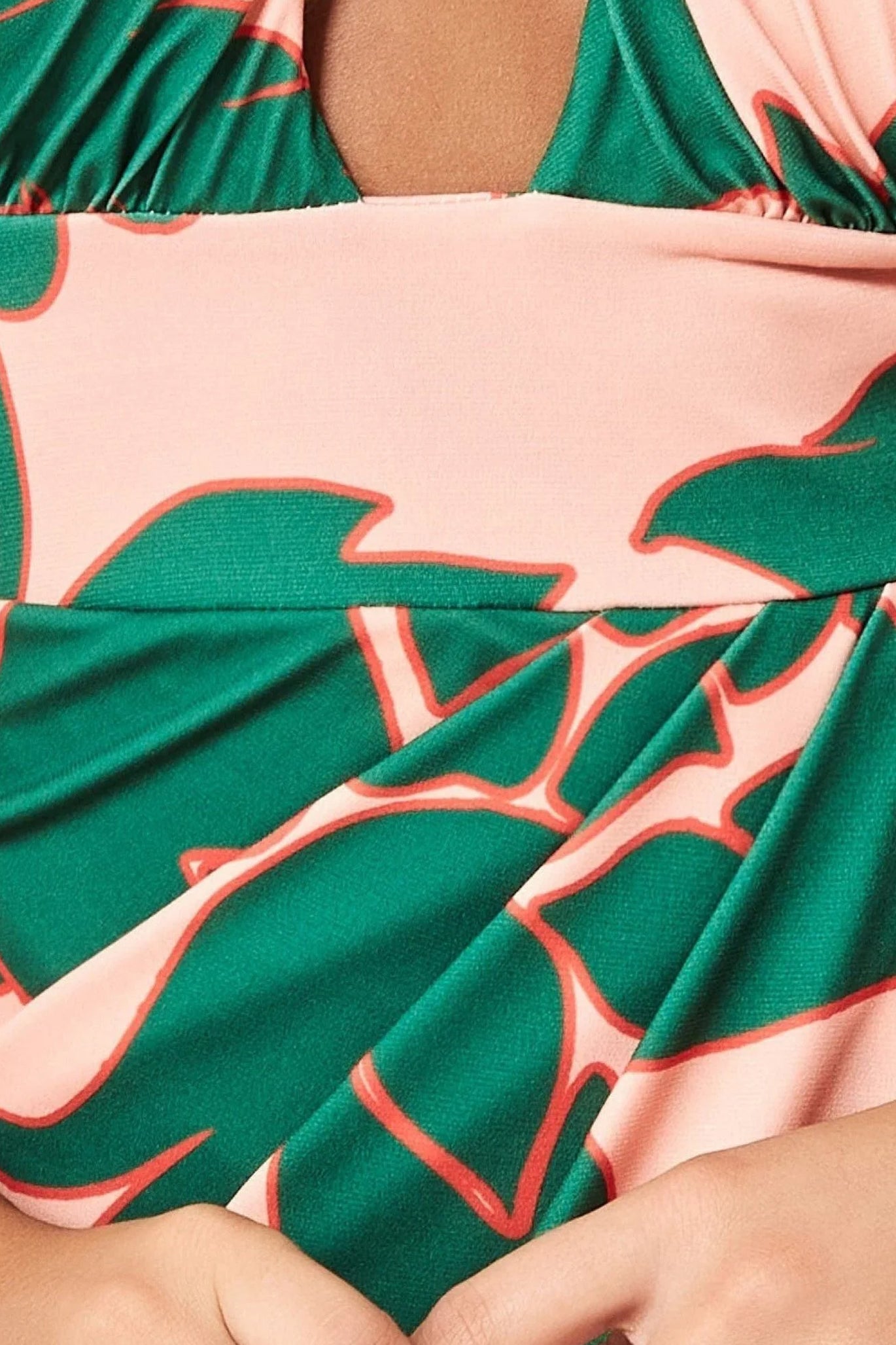 Printed Crossover Midi - Green DR3603