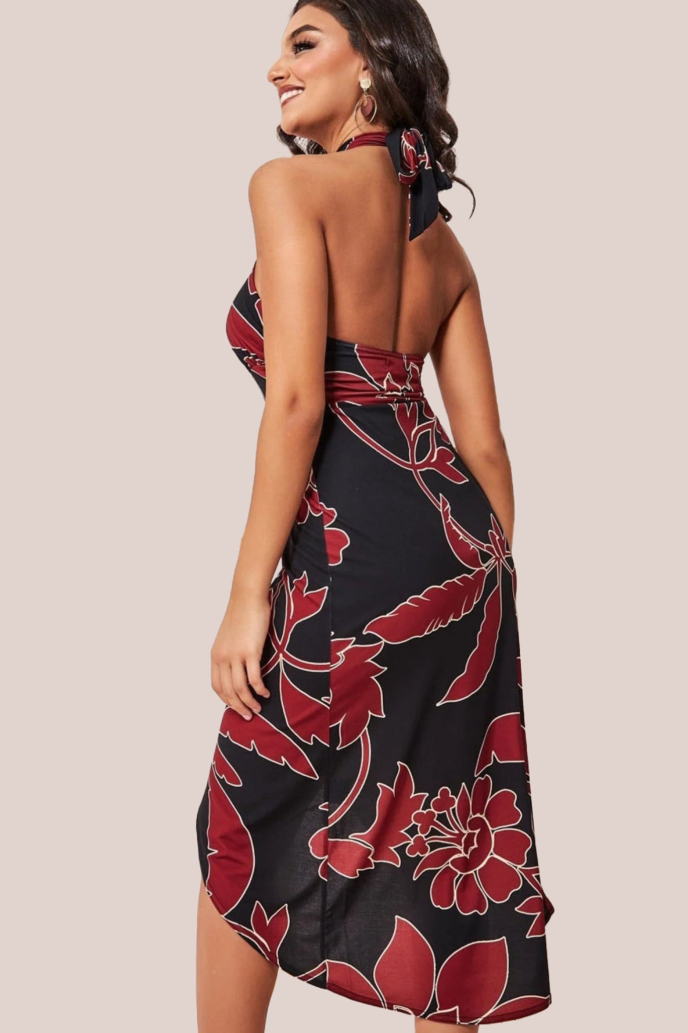 Printed Crossover Midi - Black DR3603