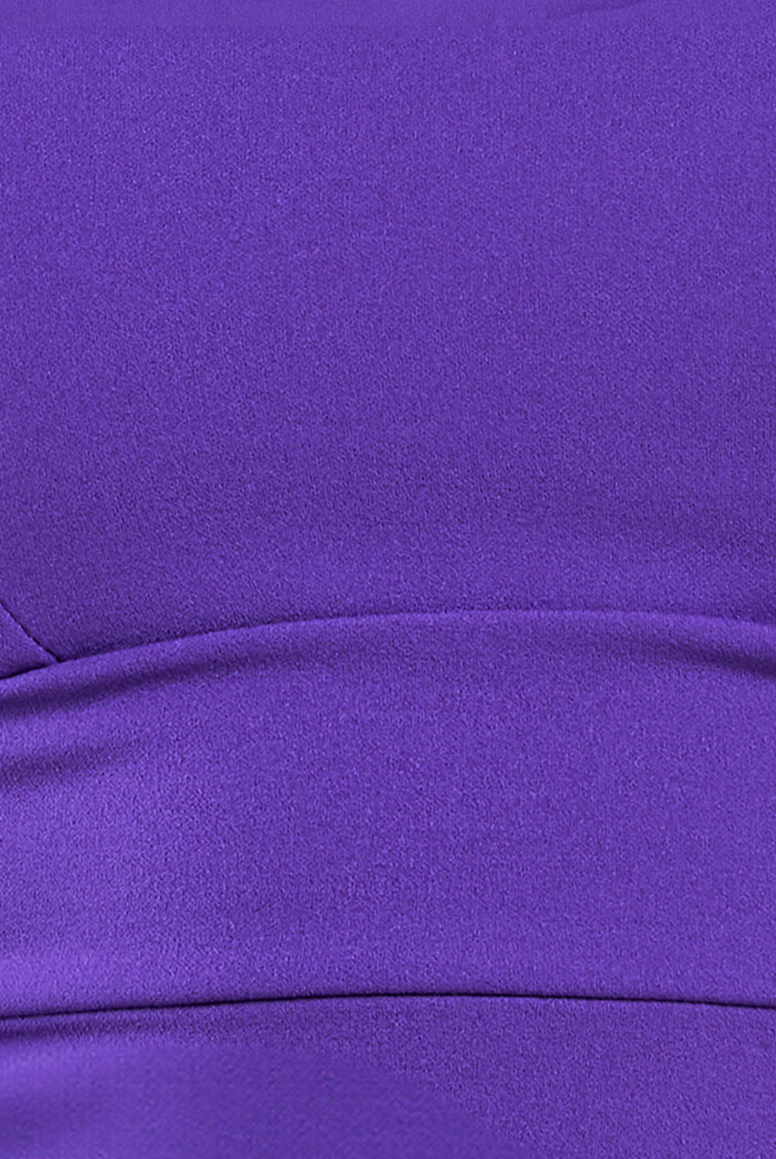 Bandeau Scuba Midi Dress - Purple DR3609