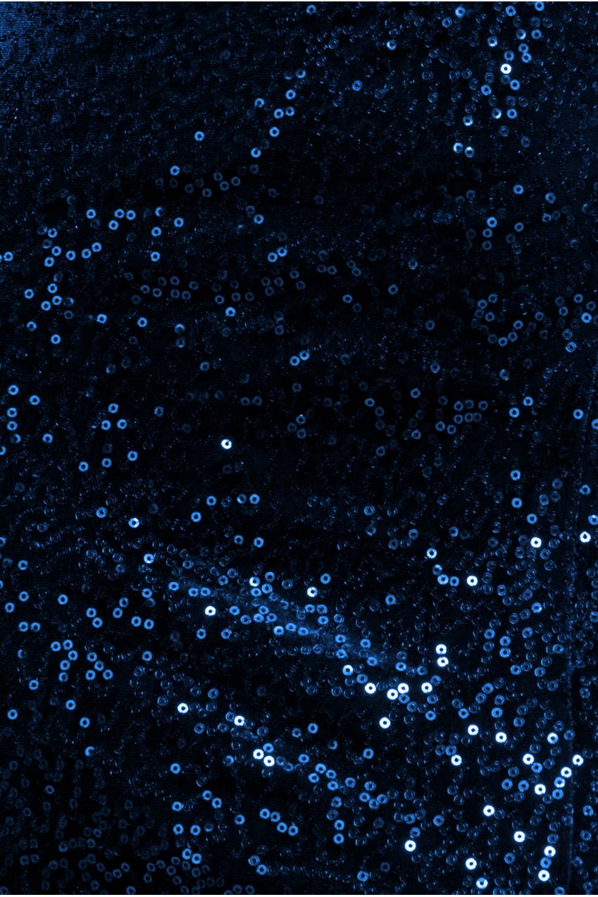 Sequin Velvet Bandeau Maxi Dress - Navy DR3610