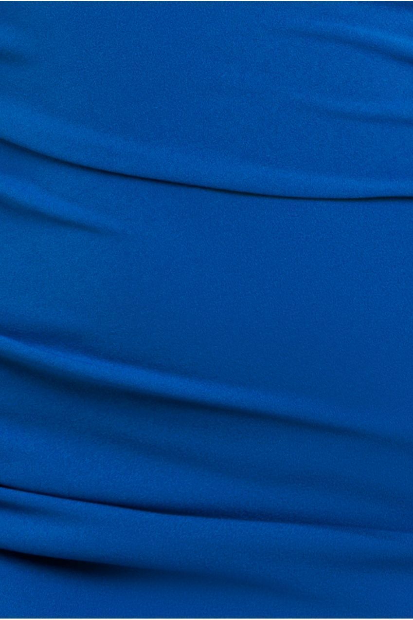 One Shoulder Scuba Midi Dress - Royal Blue DR3638