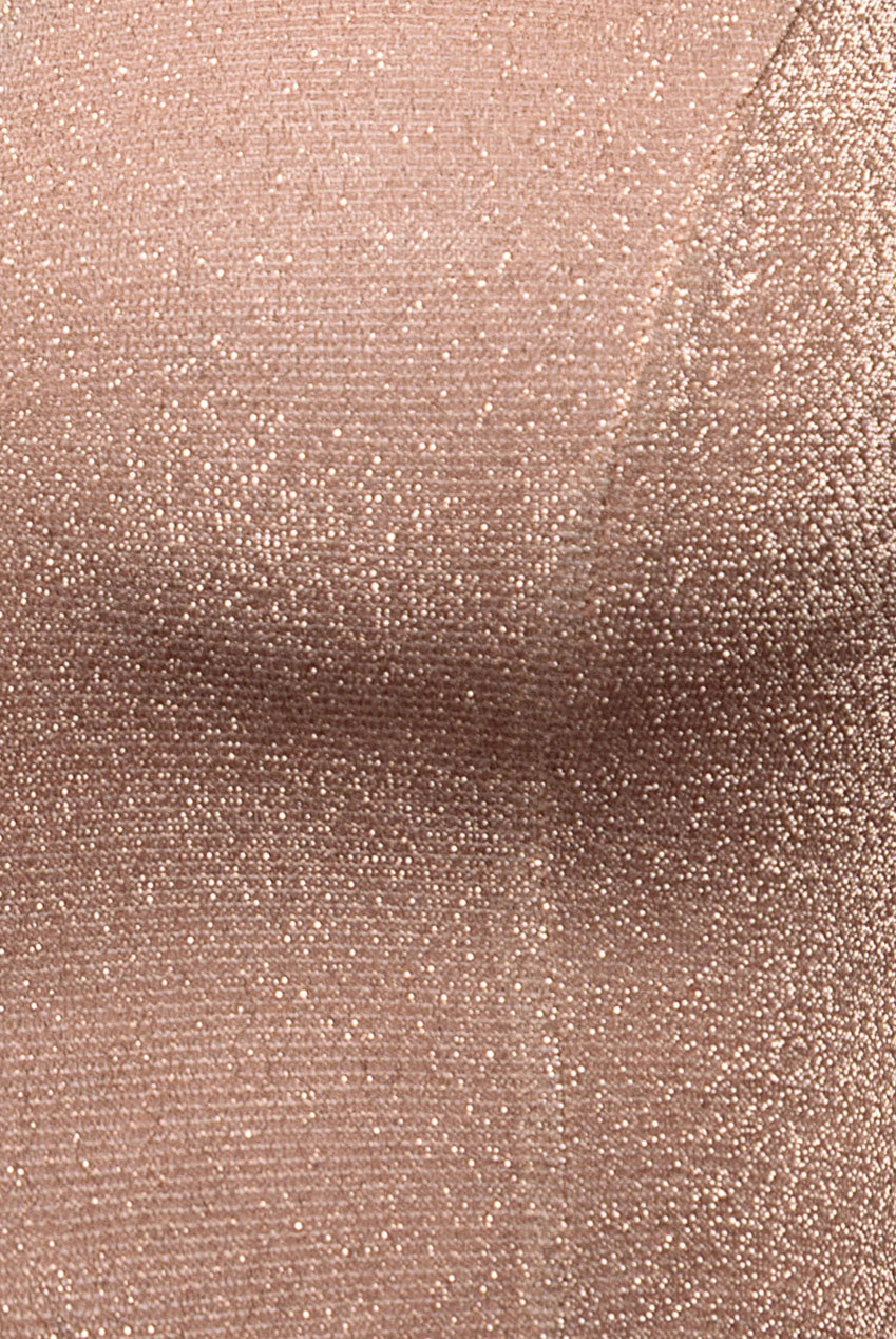 Off The Shoulder Lurex High Low Dress - Nude DR3642