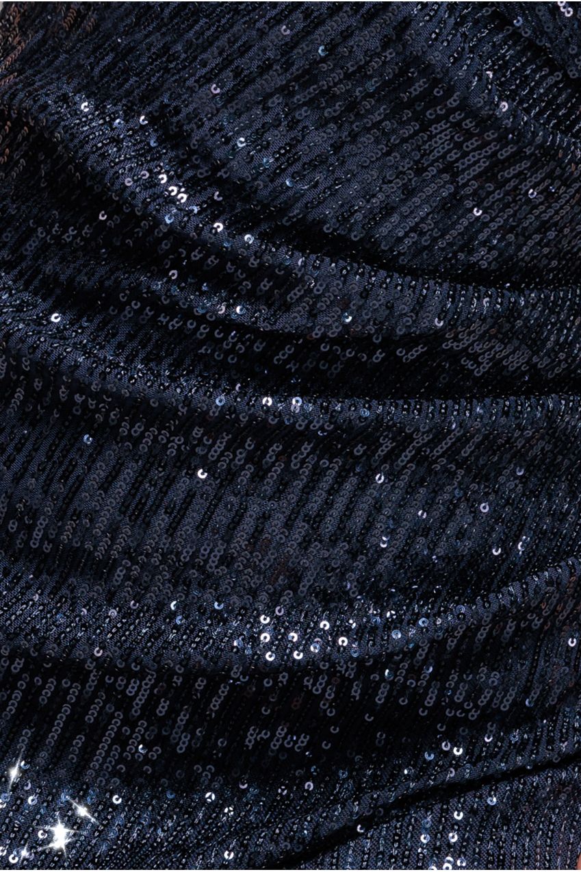 Bardot Sequin Pleated Maxi Dress - Navy DR3643A