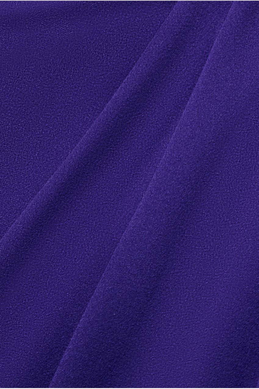 Satin Collar Scuba Midi Dress - Purple DR3661