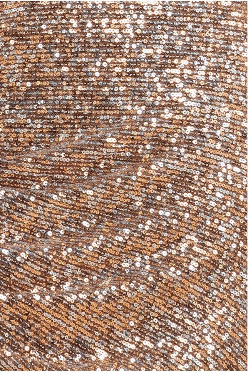 One Shoulder Asymmetric Midi Dress - Champagne DR3702