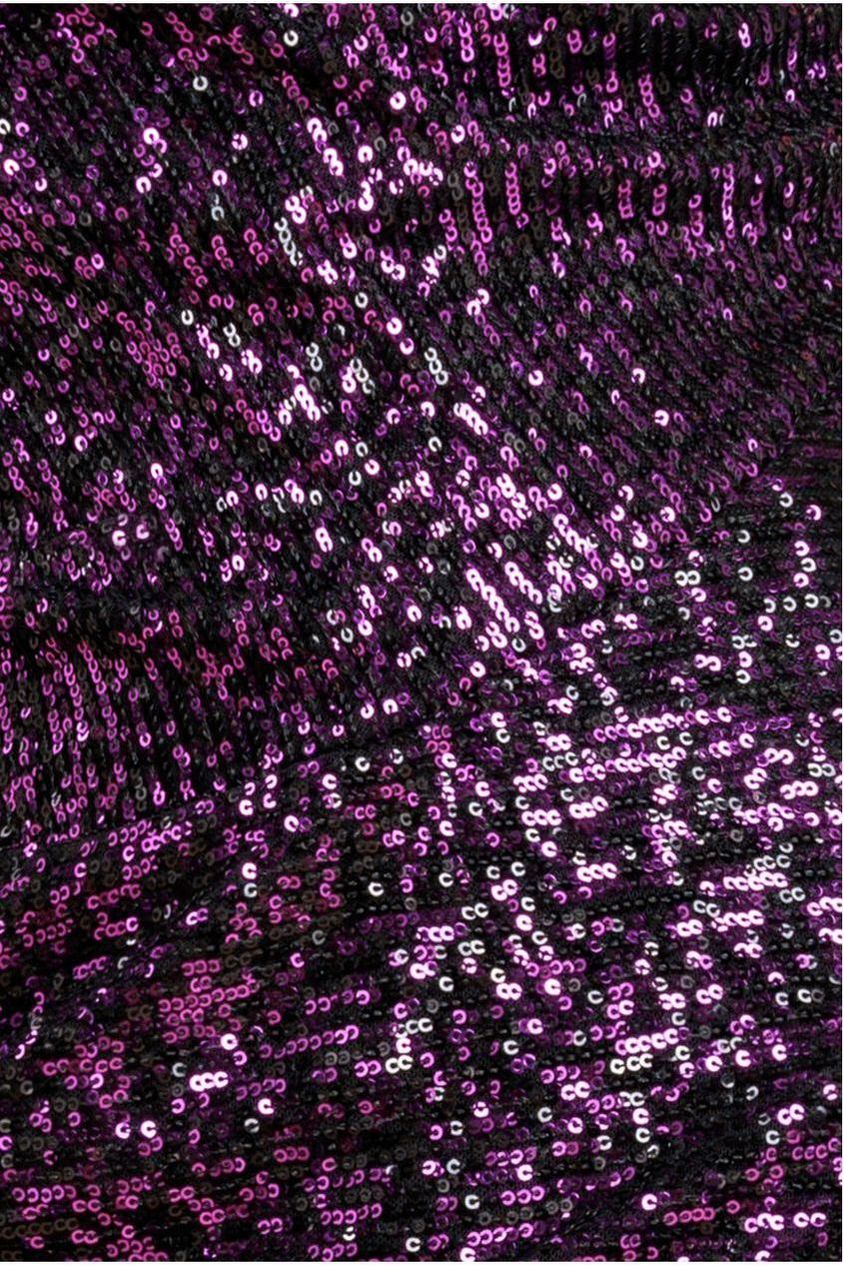 One Shoulder Asymmetric Midi Dress - Purple DR3702