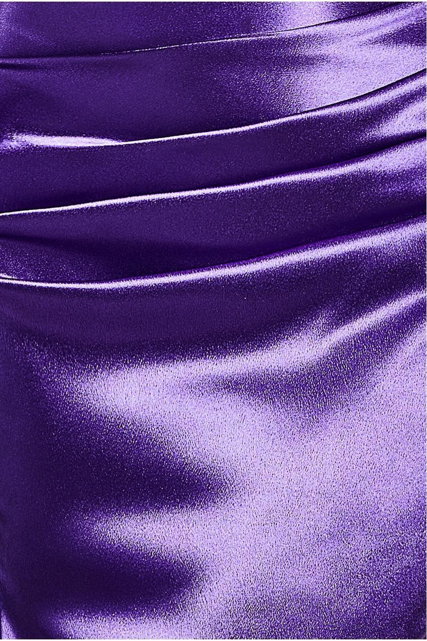 Satin Bandeau Maxi Dress - Purple DR3772