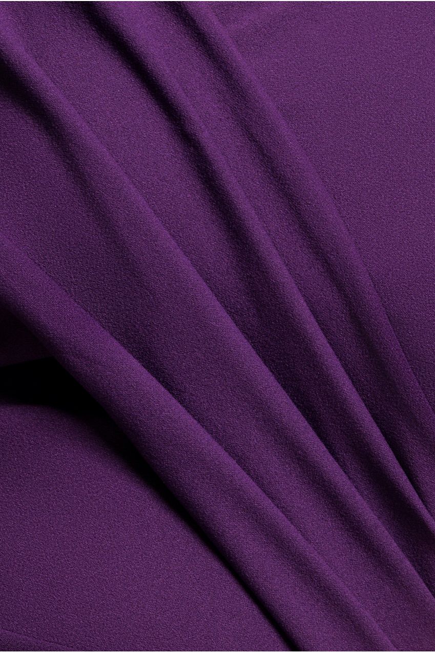 Scuba Crepe Off The Shoulder Maxi - Purple DR3774