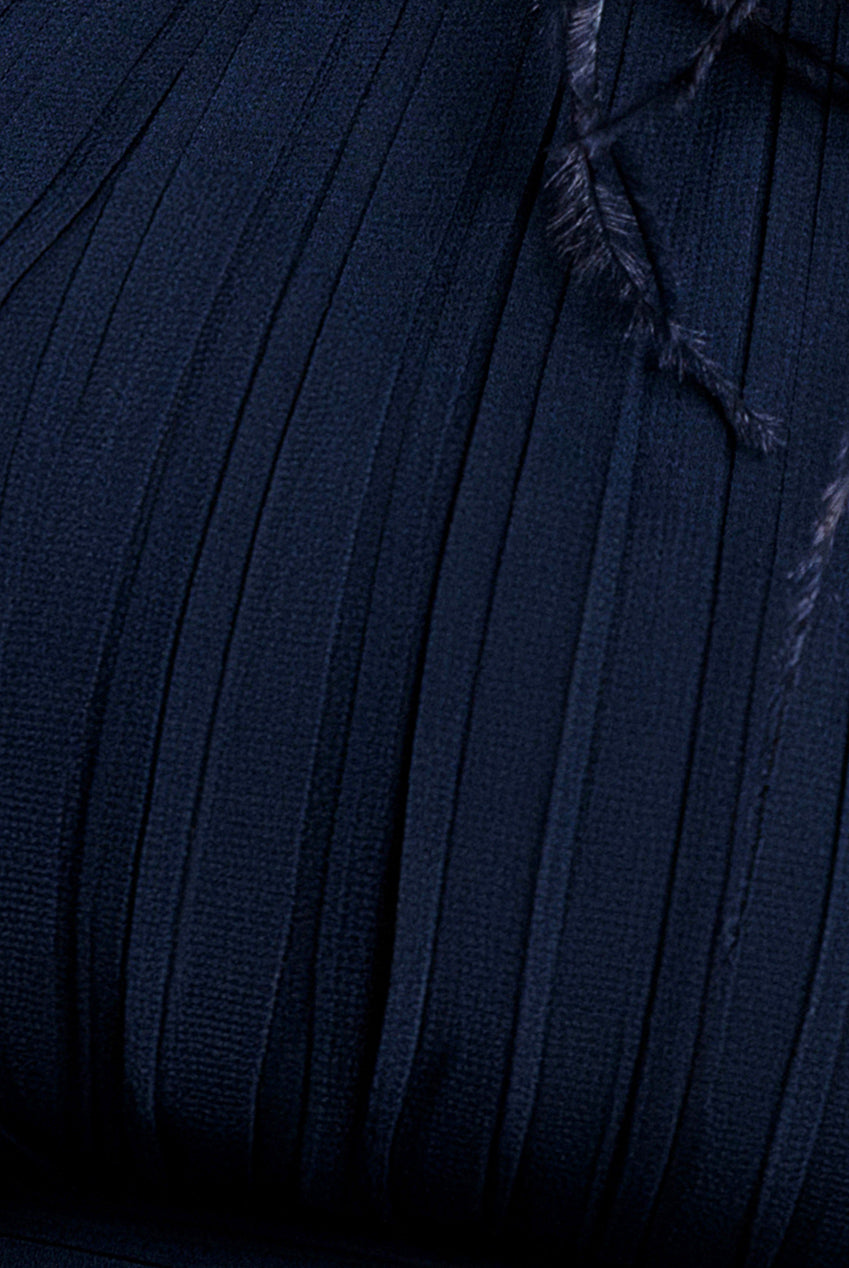 Bridesmaids Chiffon Maxi Dress - Navy DR3777