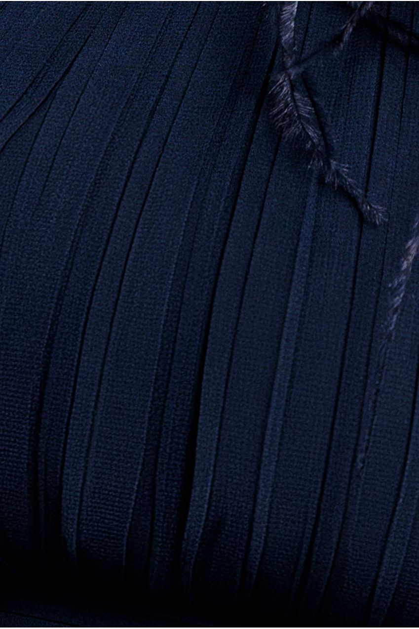 Bridesmaids Chiffon Maxi Dress - Navy DR3777